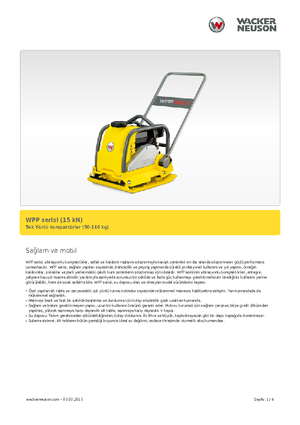 Jednokierunkowe Zagęszczarki / płyty wibracyjne Wacker Neuson WPP 1540 A
