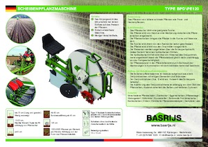 Maszyny do sadzenia Basrijs Deepplantelement solid and rubber disc 100 cm