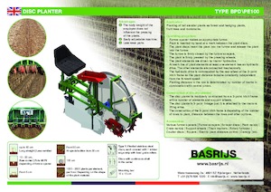 Maszyny do sadzenia Basrijs Deep plant element disc 100 cm