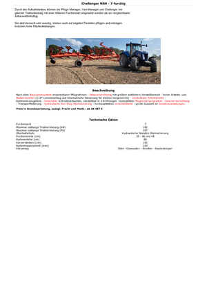 Pługi Kuhn Challenger 8E NSH