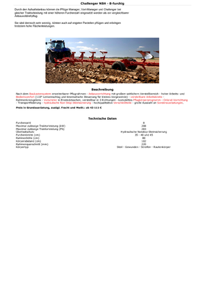 Pługi Kuhn Challenger 9E NSH