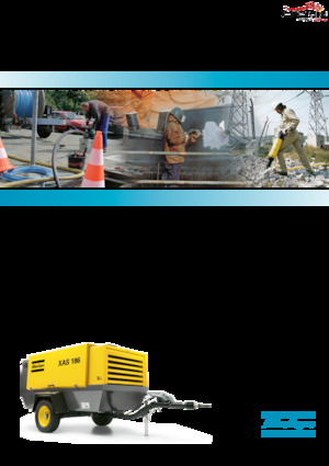 Przenośne sprężarki i kompresory powietrza - wyskoprężne, elektryczne i spalinowe Atlas Copco XAHS 186 Dd