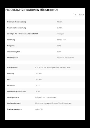 Agregaty prądotwórcze z silnikiem wysokoprężnym Caterpillar C18-850