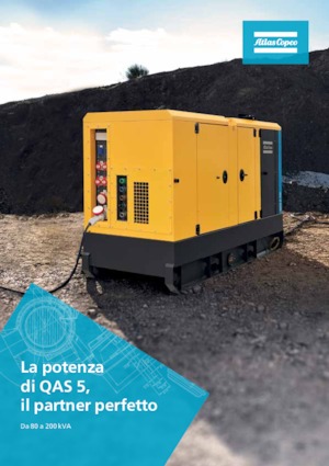 Agregaty prądotwórcze z silnikiem wysokoprężnym Atlas Copco QAS 5 80