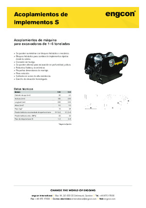 Szybkozłącza engcon S30