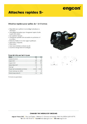 Szybkozłącza engcon S30