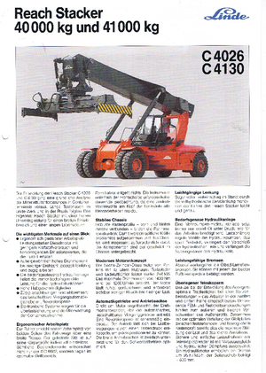 Wózek do kontenerów Linde C 4130 TL/5