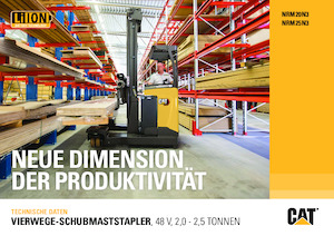 Wózki wysokiego składowania Caterpillar NRM25N3