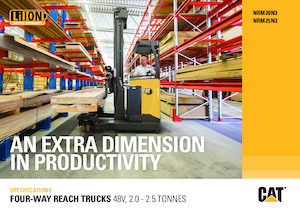 Wózki wysokiego składowania Caterpillar NRM25N3