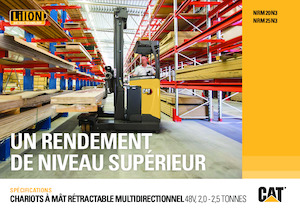 Wózki wysokiego składowania Caterpillar NRM25N3