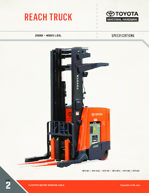 Wózki wysokiego składowania Toyota RF1-SD1X35