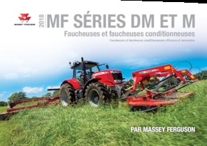 Kosiarka dyskowa bez kondycjonera mocowana z tyłu Massey Ferguson DM306 TL