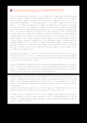 Kosiarka dyskowa z kondycjonerem mocowana z tyłu Pronar PDT 300 C