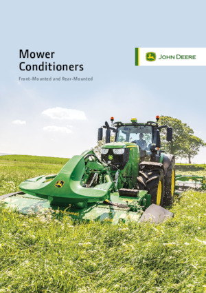 Kosiarka dyskowa z kondycjonerem mocowana z tyłu John Deere R950R 