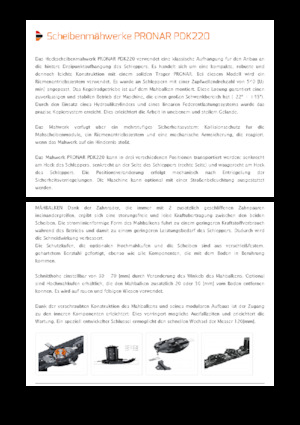 Kosiarka dyskowa bez kondycjonera mocowana z tyłu Pronar PDK 220