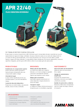 Rewersyjne Zagęszczarki / płyty wibracyjne Ammann APR 2240