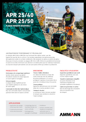 Rewersyjne Zagęszczarki / płyty wibracyjne Ammann APR 2550