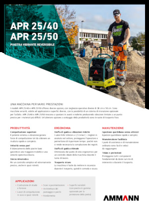 Rewersyjne Zagęszczarki / płyty wibracyjne Ammann APR 2550