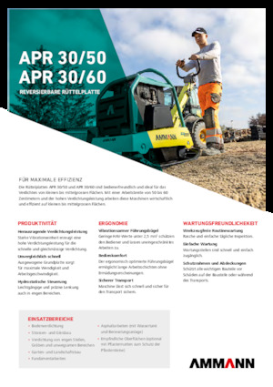 Rewersyjne Zagęszczarki / płyty wibracyjne Ammann APR 3060