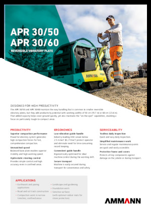 Rewersyjne Zagęszczarki / płyty wibracyjne Ammann APR 3060