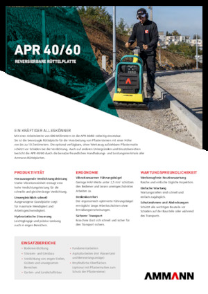 Rewersyjne Zagęszczarki / płyty wibracyjne Ammann APR 4060