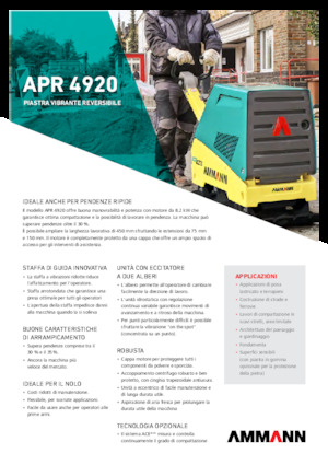 Rewersyjne Zagęszczarki / płyty wibracyjne Ammann APR 4920