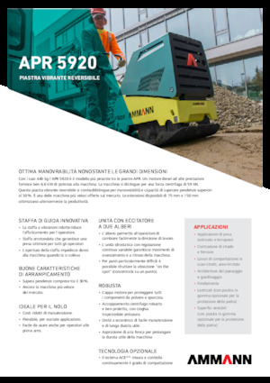 Rewersyjne Zagęszczarki / płyty wibracyjne Ammann APR 5920