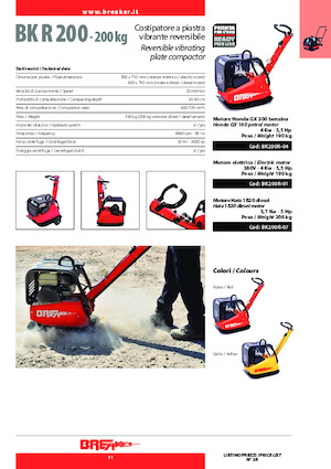 Rewersyjne Zagęszczarki / płyty wibracyjne Breaker BK 200 R-07