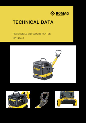 Rewersyjne Zagęszczarki / płyty wibracyjne Bomag BPR 25/40