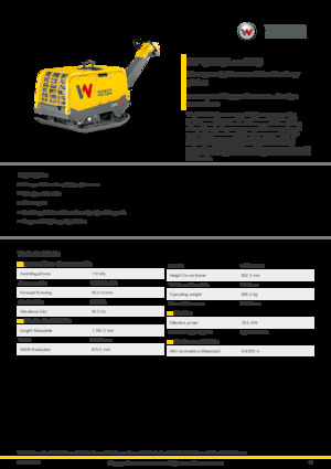 Rewersyjne Zagęszczarki / płyty wibracyjne Wacker Neuson DPU110 Lekc 970
