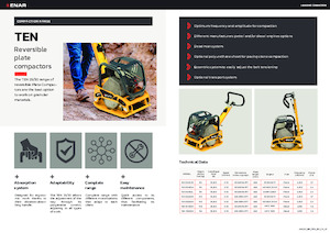 Rewersyjne Zagęszczarki / płyty wibracyjne Enar TEN 3040DH