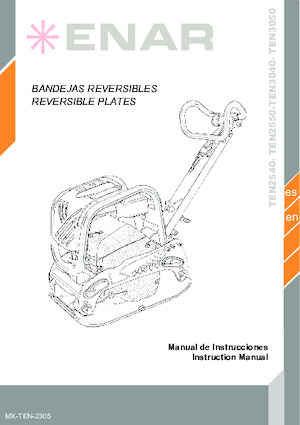 Rewersyjne Zagęszczarki / płyty wibracyjne Enar TEN 3040DH