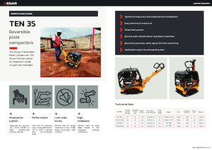 Rewersyjne Zagęszczarki / płyty wibracyjne Enar TEN 35GHEL