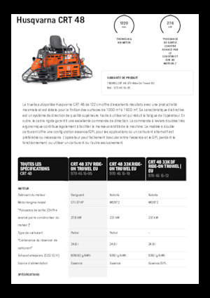 Zacieraczki samojezdne z siedziskiem Husqvarna CRT 48