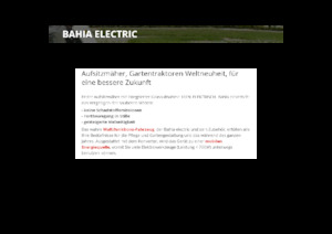 Kosiarki Samojezdne i Traktory Ogrodowe Etesia BAHIA ELECTRIC