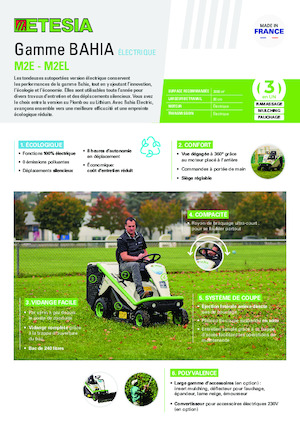 Kosiarki Samojezdne i Traktory Ogrodowe Etesia BAHIA ELECTRIC M2EL