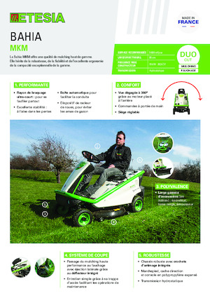 Kosiarki Samojezdne i Traktory Ogrodowe Etesia BAHIA MKM
