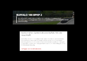 Kosiarki Samojezdne i Traktory Ogrodowe Etesia BUFFALO 100 BPHP2