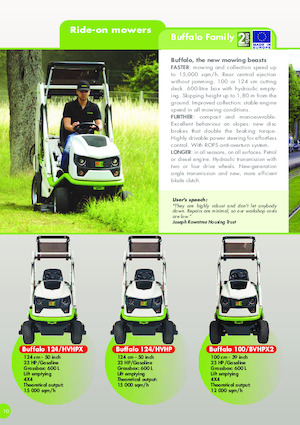 Kosiarki Samojezdne i Traktory Ogrodowe Etesia BUFFALO 100 BVHPX2