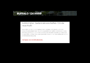 Kosiarki Samojezdne i Traktory Ogrodowe Etesia BUFFALO 124 HVHP2
