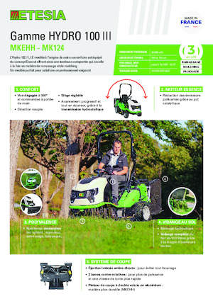 Kosiarki Samojezdne i Traktory Ogrodowe Etesia HYDRO 100 MK124