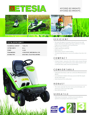 Kosiarki Samojezdne i Traktory Ogrodowe Etesia HYDRO 80 MKHP5