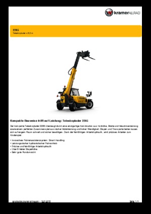 Ładowarki teleskopowe Kramer 2205