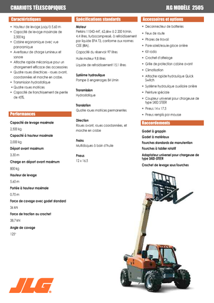 Ładowarki teleskopowe JLG 2505