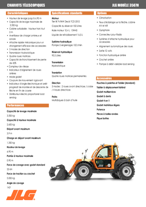 Ładowarki teleskopowe JLG 3507 H