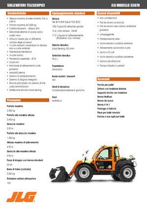 Ładowarki teleskopowe JLG 3507 H
