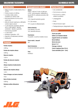 Ładowarki teleskopowe JLG 4017 PS