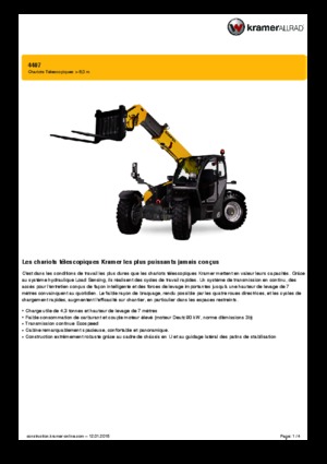 Ładowarki teleskopowe Kramer 4407