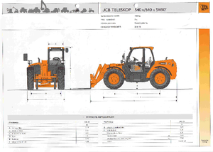 Ładowarki teleskopowe JCB 540-70