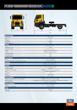 Ciągniki siodłowe ze sztywnym podwoziem Ford 1833D DC